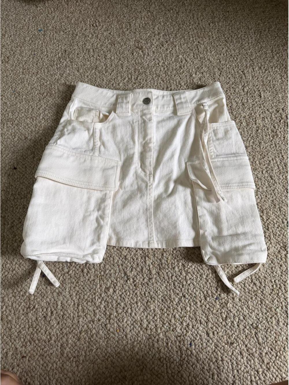 & other stories White utility mini skirt